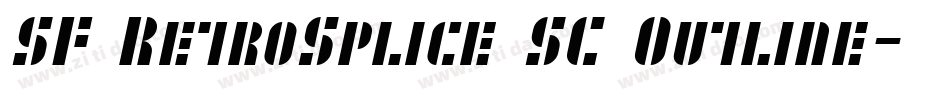 SF RetroSplice SC Outline字体转换